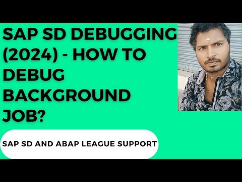 SAP SD ABAP DEBUGGING (2024) - How to debug background job