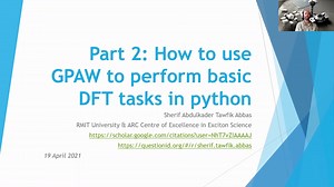 如何在Python中利用GPAW进行简单的DFT操作How to use GPAW to perform basic DFT tasks in Python