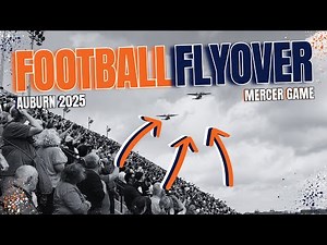 Auburn Football Flyover | Mercer Game 2025 | 4K Replay