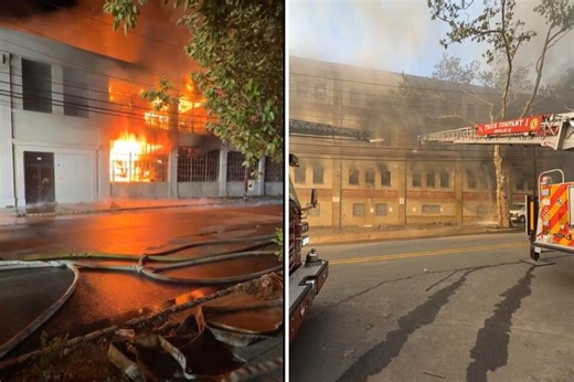 Winds fuel massive NJ fire — homes affected, schools closed - NewsBreak