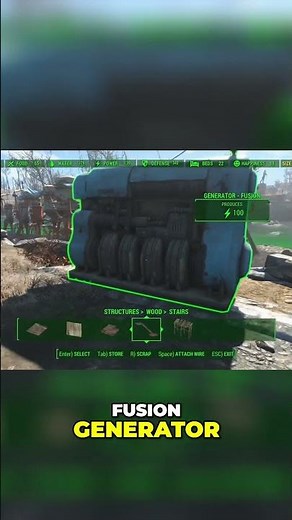 Fallout 4 Fusion Generator: Best Power Source for Settlements! #fallout4shorts
