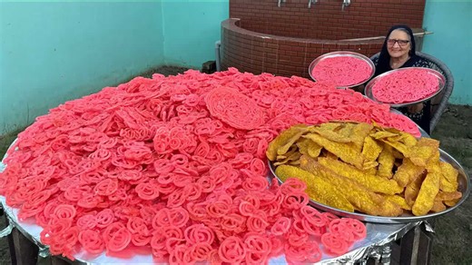 Granny shows how to make jalebi fafda