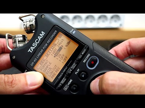 PORTABLE LINEAR PCM AUDIO RECORDER TASCAM DR-40 - TUTORIAL - CONNECTIONS, SETUP AND CONTROLS