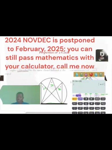 Prep for NOVDEC Mathematics Exam in February 2025