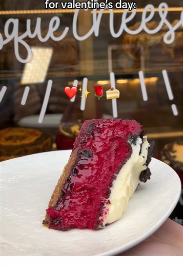 Delightful Red Velvet & White Choco Basque Cheesecake Gift Idea