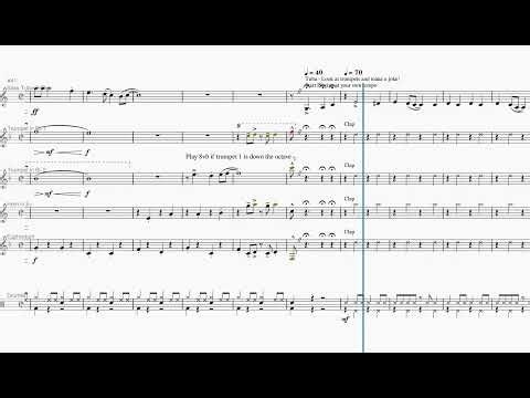 The Bare Necessities (Tuba Solo), Brass Quintet and Percussion, Terry Gilkyson, arr. Harmer Borstall
