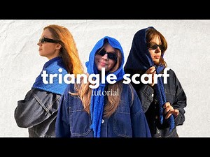 triangle scarf crochet tutorial beginner friendly | with pattern