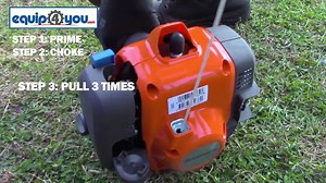 4.7K views · 11 reactions | WATCH as we show you how to start the Husqvarna Trimmer in just 15 seconds! This trimmer is a low noise and light weight trimmer for domestic use with several easy to use functions. See more information: https://bit.ly/2VJTFcX or give us a call at 425-9999/426-9999. #Equip4You | Equip4you | Facebook