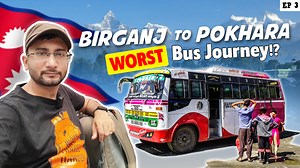 Pokhara Bus Journey | Birganj to Pokhara at ₹870/- | Nepal Local Bus Service | 🇳🇵 Nepal Tour | Debrup Travel & Films