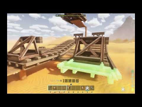 ark survival ascended scorched earth train tracks how to build up and down and around