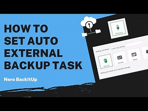 How to Set Auto External Backup Task | Nero BackItUp Tutorial