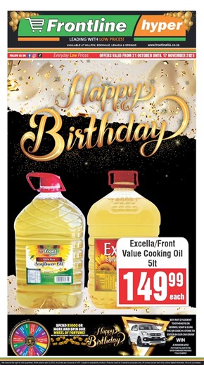 🎥 Press Play & Discover! 🎉 Frontline Hyper brings you selected items at everyday low prices 🛒✨ Don’t miss out – shop smart, shop savings! 💰🔥 #FrontlineHyper #EverydayDeals #ShopSmart #SaveBig #BudgetBuys #LenasiaSpecials #HotDeals #ShopAndSave #DealAlert #Discounts | Frontline Hyper Edenvale