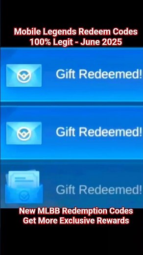 mobile Legends Redeem codes June 2025 - get reward gifts #mlbbdiamondscode #mobilelegends #mlbb