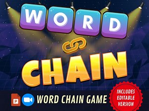 VIRTUAL PARTY GAME Powerpoint Game Show Word Chain Reaction Quiz Game Night Family Game Interactive Kids Game Zoom Game Fun Online Party - Etsy
