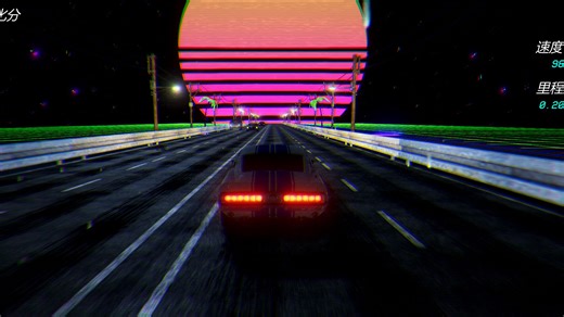 偶然间发现的一款超棒的复古赛车小游戏