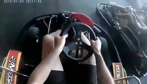 NSFW Go kart accident costs guy his finger