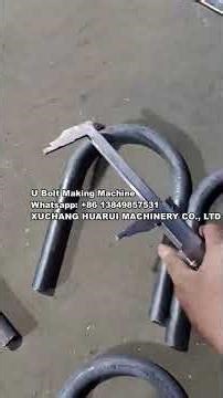 Video of U bolt making machine 1~1