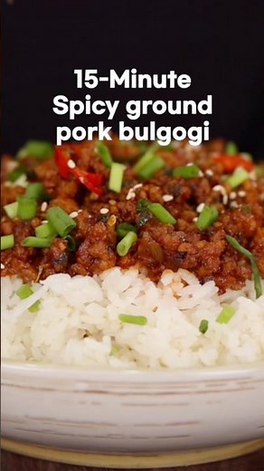 Ready in Just 15 Minutes! Korean Spicy Ground Pork Bulgogi