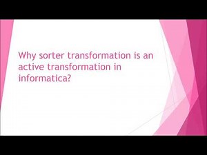 Sorter transformation in informatica - why sorter is an active transformation?