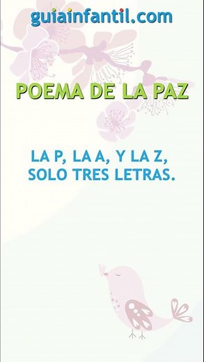 Poema corto ilustrado sobre la PAZ para niños 🕊 Gloria Fuertes #shorts