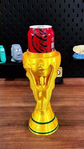 I 3D Printed a World Cup Trophy! #worldcup #3dprinting #shorts