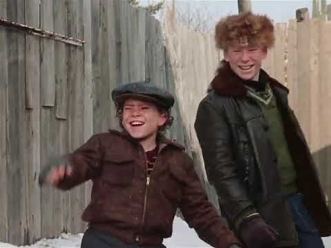 A Christmas Story 1983 Ralphie & His friends run into Scott Farkas scene