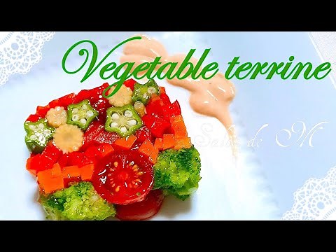 カラフル野菜のテリーヌ 作り方 パーティー料理 お誕生日 記念日 クリスマス【簡単レシピ】 #テリーヌ ＃野菜 #ベジタブル #パーティー
