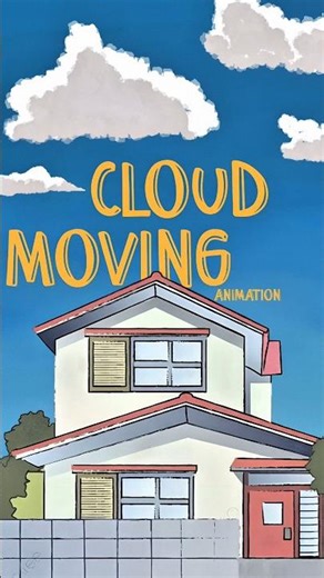 Cloud movement animation ☁️ #art #ibispaintx #animation #clouds