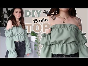 DIY 15 min Off Shoulder Top | Owlipop DiY