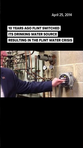 Flint water crisis begins with the switch from Detroit water to the Flint River
