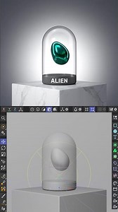 Alien Blob #shorts #3danimation