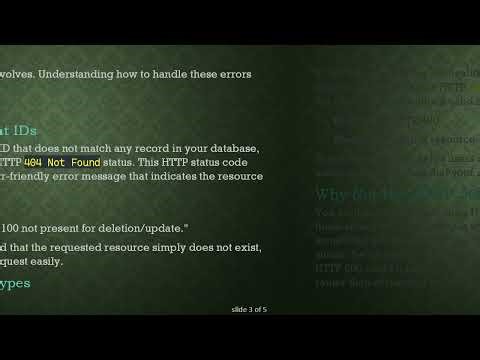 Effective Error Handling in REST APIs: Dealing with Invalid IDs