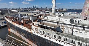 SS United States' departure from Philadelphia pier delayed due to possible storm in Caribbean
