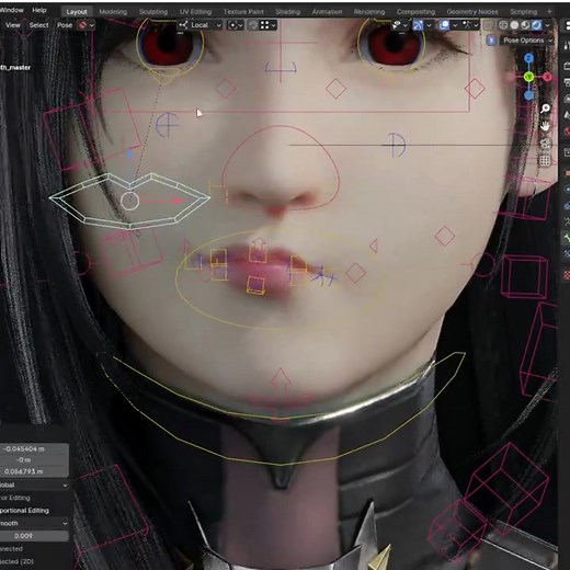 A$AP BERG showcased an expressive Tifa Lockhart 3D rig set up in Blender with just 30 deformation bones. Once complete, the rig will be available for download: https://80.lv/articles/artist-creates-a-tifa-lockhart-3d-rig-with-only-30-deformation-bones/ | 80 Level
