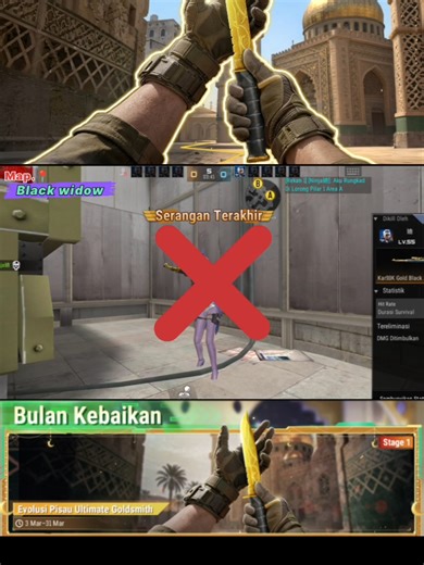 Goldsmith knife🔥Tips & tricks smoke😎 #crossfirelegends #cflid #cflcreator #cflprizepool #cfltacticalunit