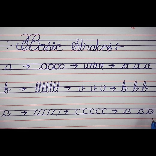 How to Improve Your Handwriting | Basic Cursive Strokes & Letters A-Z