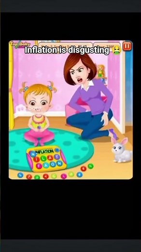 baby hazel spells inflation and gets grounded