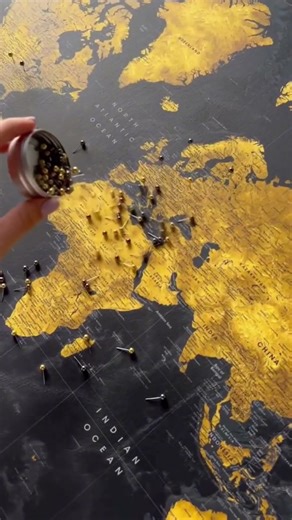 Travel map for those who never stop exploring