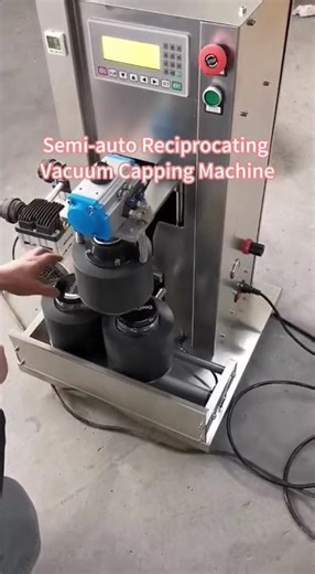 Semi-Automatic Reciprocating Vacuum Capping Machine | Vacuum Bottle Sealing Solution