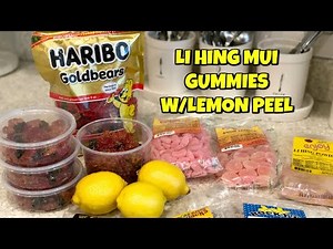 HAWAII STYLE LI HING MUI GUMMIES WITH LEMON PEEL RECIPE