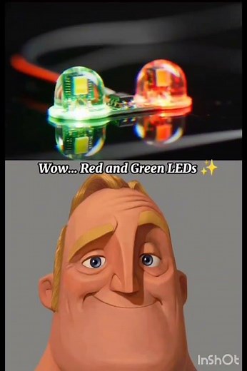 Red and blue Leds