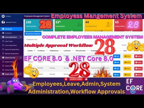 EP 28 Employees Management System With EF Core,MS SQL ASP .NETCORE,Multiple User Approval Workflows💥