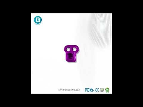 LCP Occipital Plate – 2 Hole | Craniovertebral Fixation Implant | Orthopedic Implant | Biomedortho