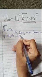 What is essay // definition of essay