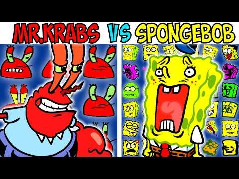 ALL MR. KRABS VS SPONGEBOB TEST | FNF Character Test | Gameplay VS Playground
