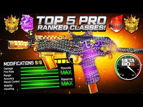 NEW TOP 5 *UPDATED* Pro Meta Best RANKED PLAY Classes BO6 Season 1 🏆 CDL Best Class Setups Loadouts