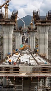 2.6K views | ⚠️ Massive Bridge Columns Collapse on Site A...