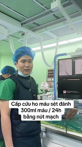 Nút động mạch phế quản cứu cấp: cầm máu ho ra máu 300ml/24h