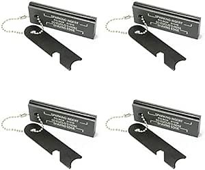 Magnesium Flint Fire Starter, Survival Fire Blocks with Striker for Camping/Hiking/Emergency (4 Pack)