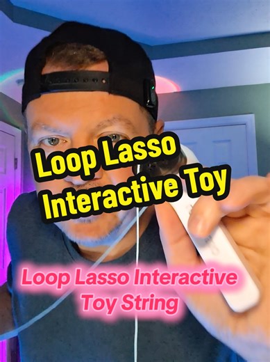 Loop Lasso Interactive String Toy. Type-C Rechargeable battery built in. Comes with 4 different color strings. #looplasso #coolfinds #toys #interactivetoys #funtoys